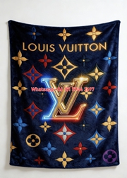 Neon LV Monogram Blanket Luxury LV Monogram Throw 127